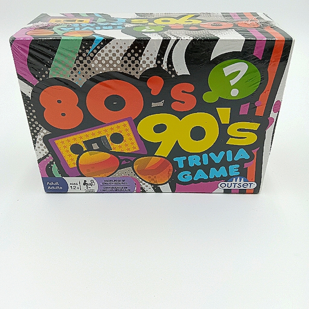 80's 90's Trivia Game Numerous Categories Fun For Retro Parties NEW IN BOX